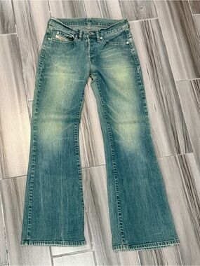 Diesel Vintage Y2K Daze Teal Green Flare Jeans